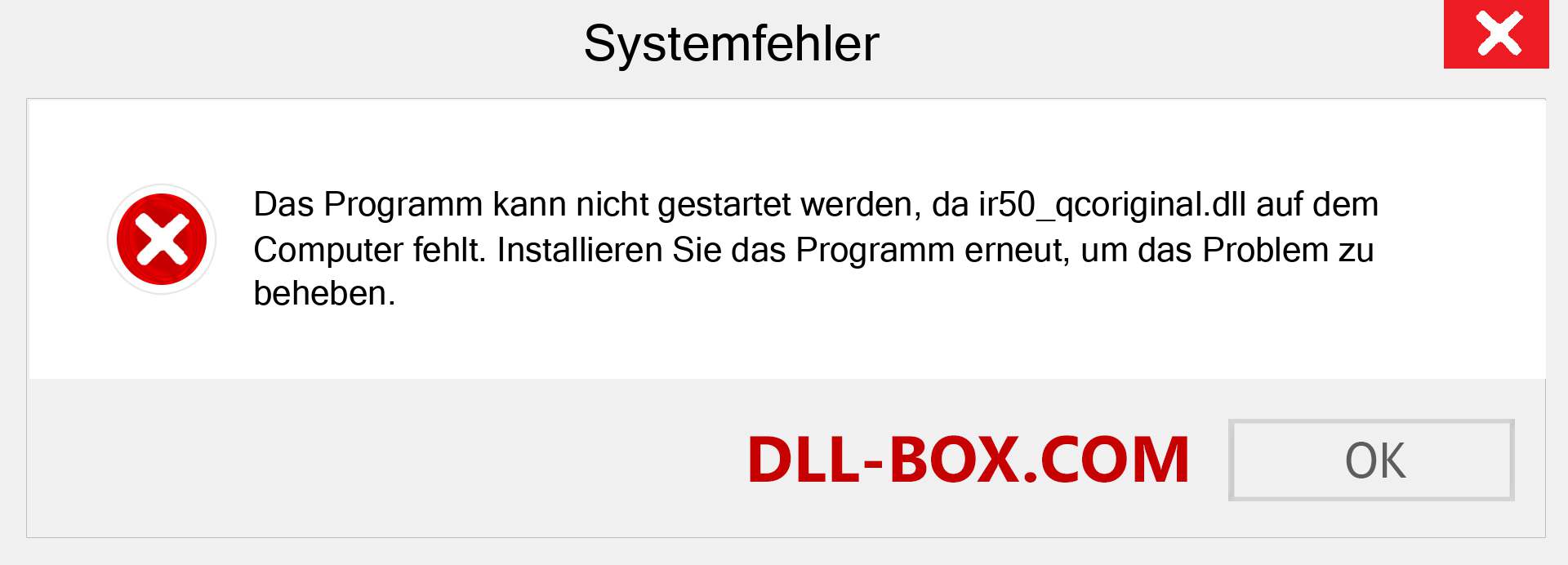 ir50_qcoriginal.dll-Datei fehlt?. Download für Windows 7, 8, 10 - Fix ir50_qcoriginal dll Missing Error unter Windows, Fotos, Bildern