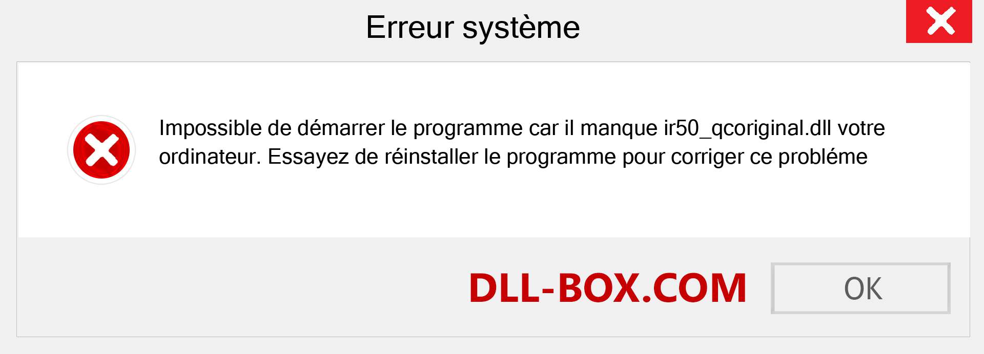 Le fichier ir50_qcoriginal.dll est manquant ?. Télécharger pour Windows 7, 8, 10 - Correction de l'erreur manquante ir50_qcoriginal dll sur Windows, photos, images